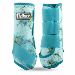 Botas Protectoras Jeffers Expression Bisbee Azul correas ajustables: ajuste seguro durante uso y transporte