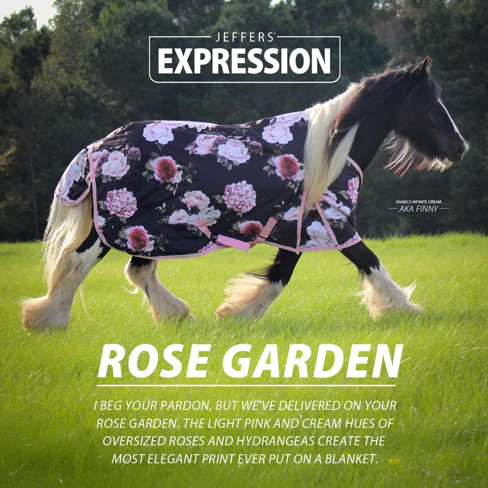 Jeffers Expression Rose Garden, cierre visible, correas de repuesto para durabilidad.