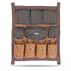 Jeffers Expression Trailer Door Caddy con bolsillos acolchados para cepillado, ideal para caballos.