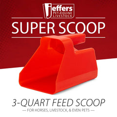 Jeffers Super Scoop mango ergonómico facilita el agarre durante la medición