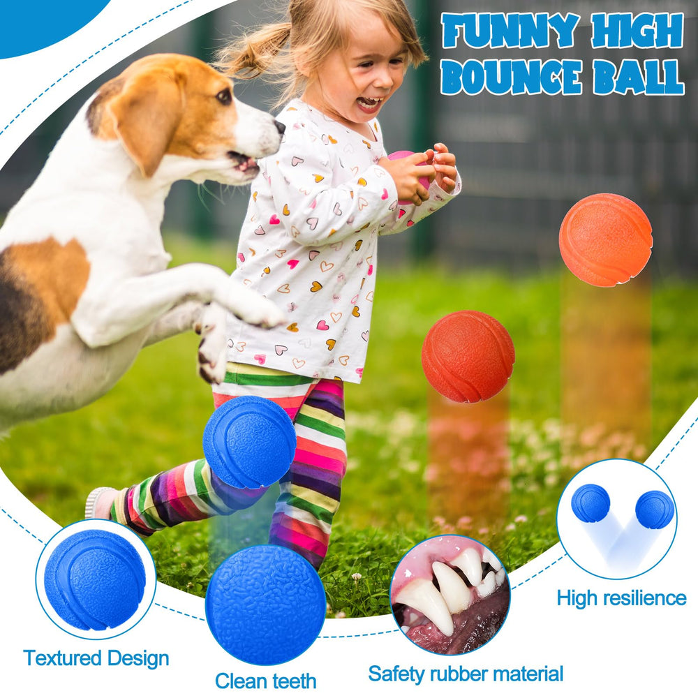Bola Jenaai indestructible 6 cm; duradera para juego activo y mordidas controladas.