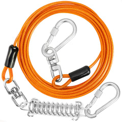 Jenico cable amarre perro exterior jardin: seguridad y libertad controlada.