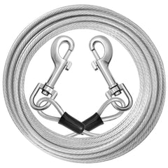 Jenico cable-correa para perro de 15 pies, perfecto para uso exterior.