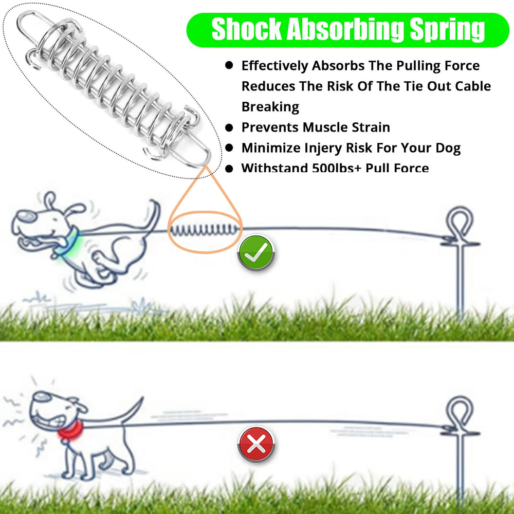 Jenico cable para perro 20ft, manejo cómodo y resistencia al desgaste