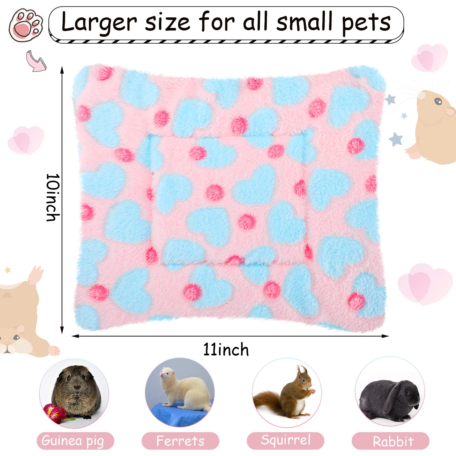Almohadilla plush suave de Jetec para conejillos: descanso cómodo y cálido