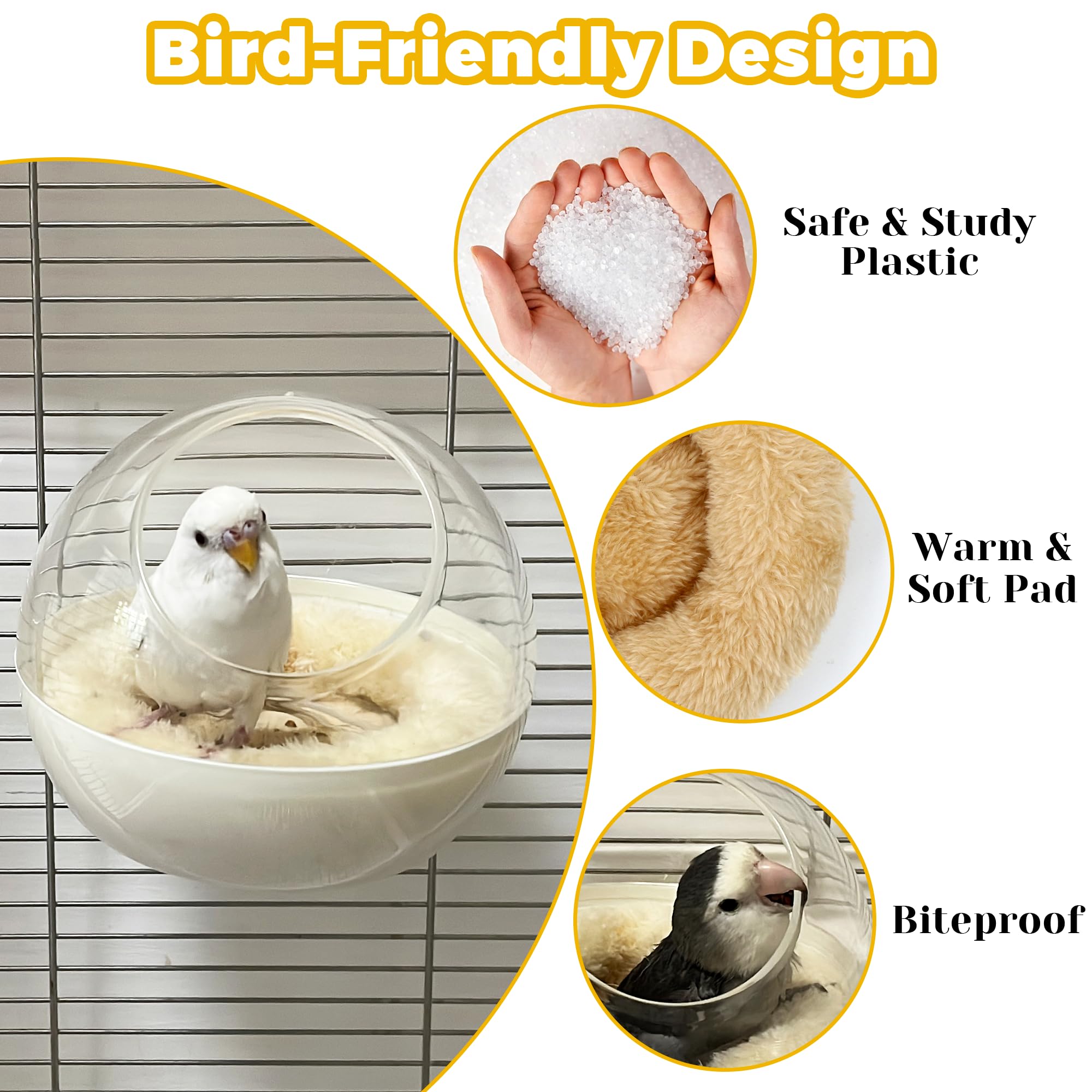 Nido Jevnd diseño natural y atractivo para aves