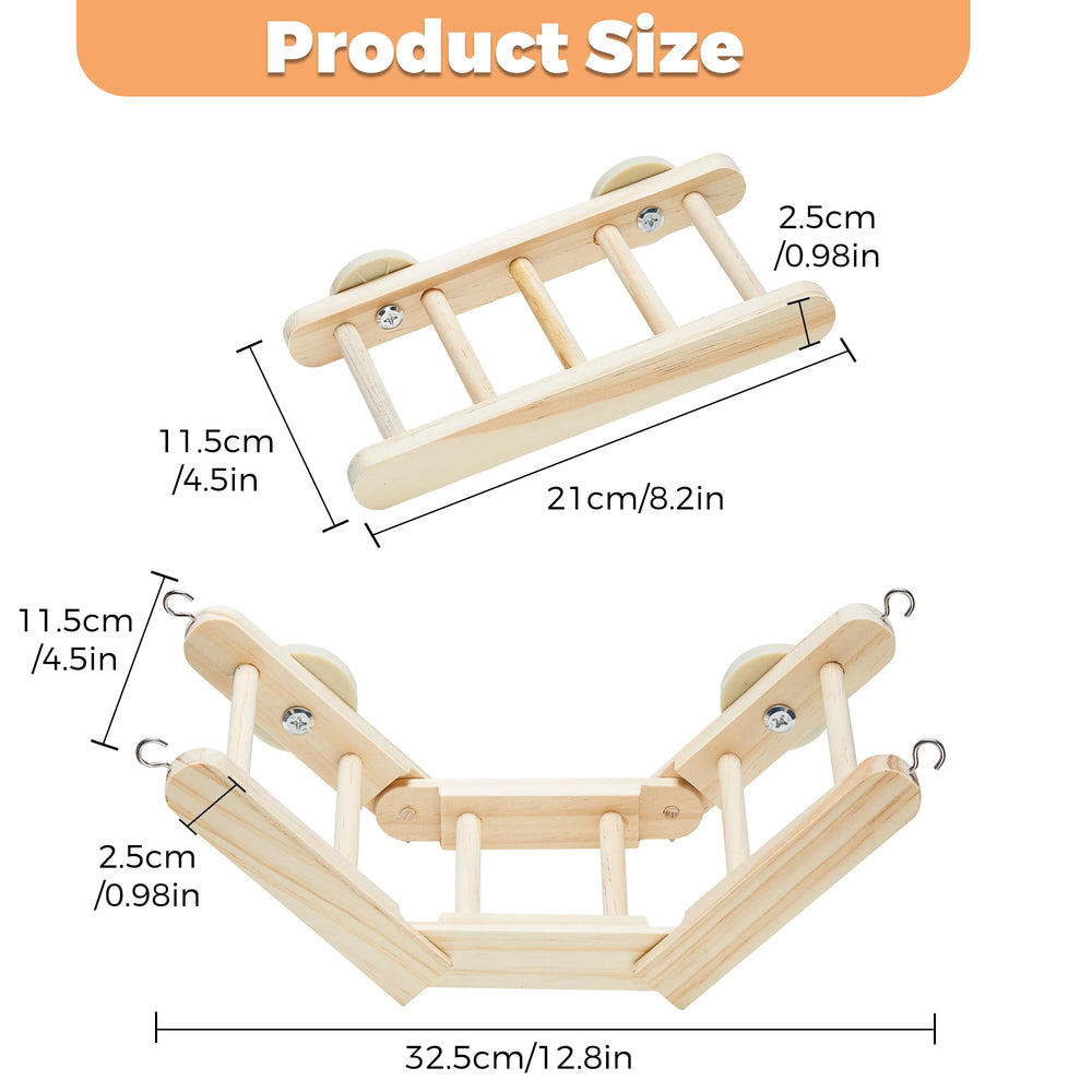 Jevnd plataforma para rata de madera ajustable, perfecta para explorar.