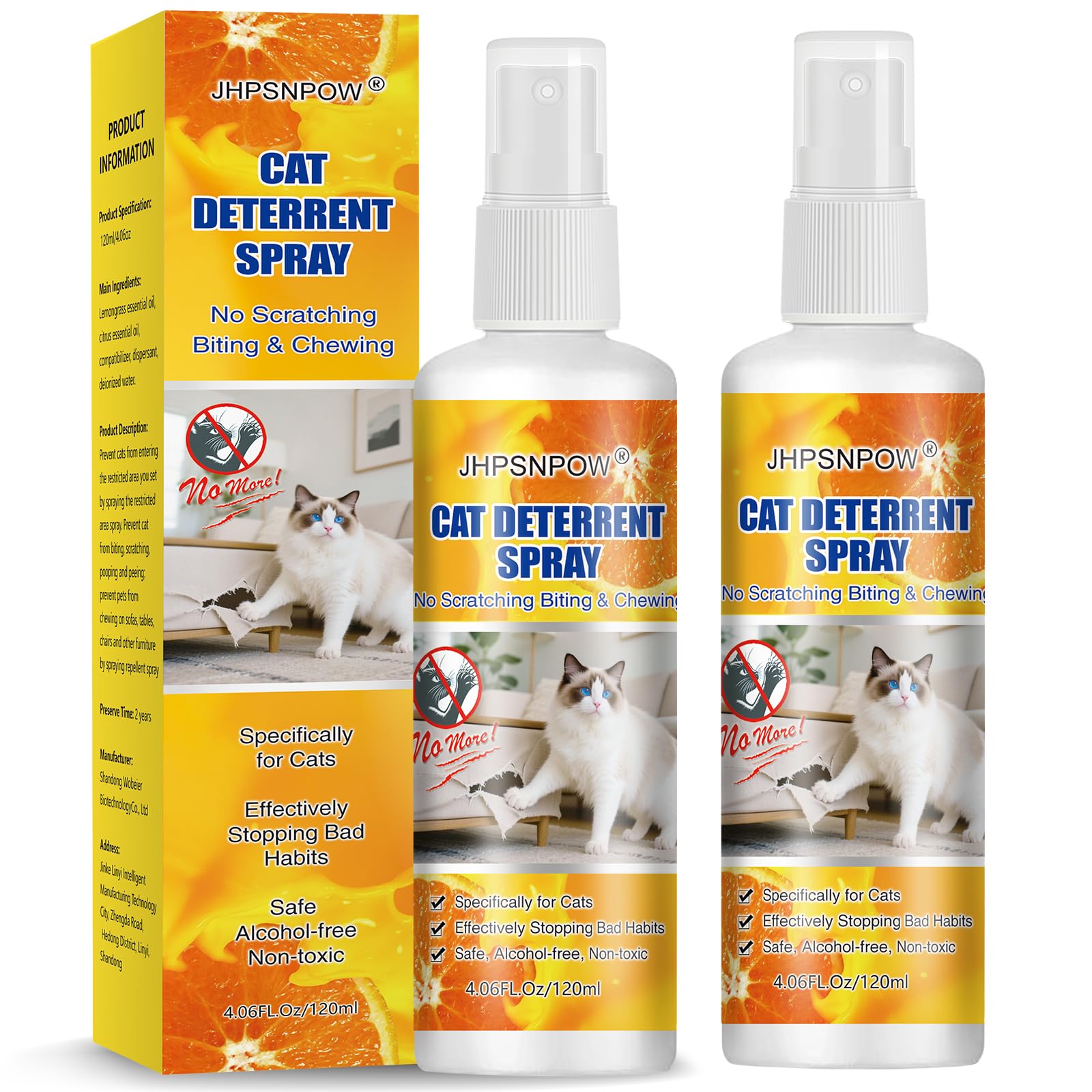 jhpsnpow disuasorio para gatos 2pack: mantiene al felino lejos de zonas sensibles