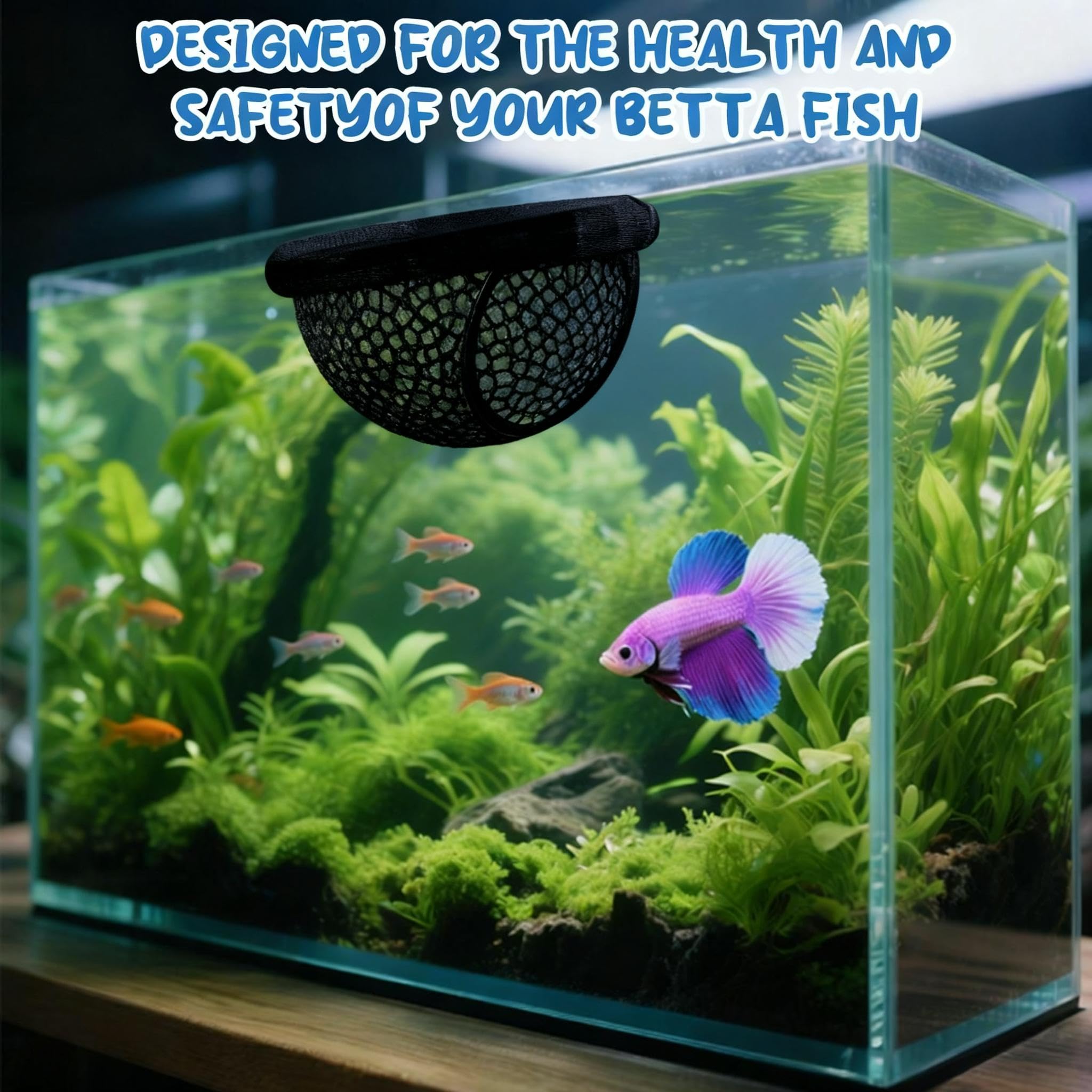 Jieting diseño Voronoi para acuario flotante, adorno moderno en nano acuarios.