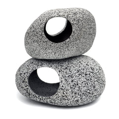 JIH roca ceramica refugio acuario, ideal para esconderse y crear microhábitats