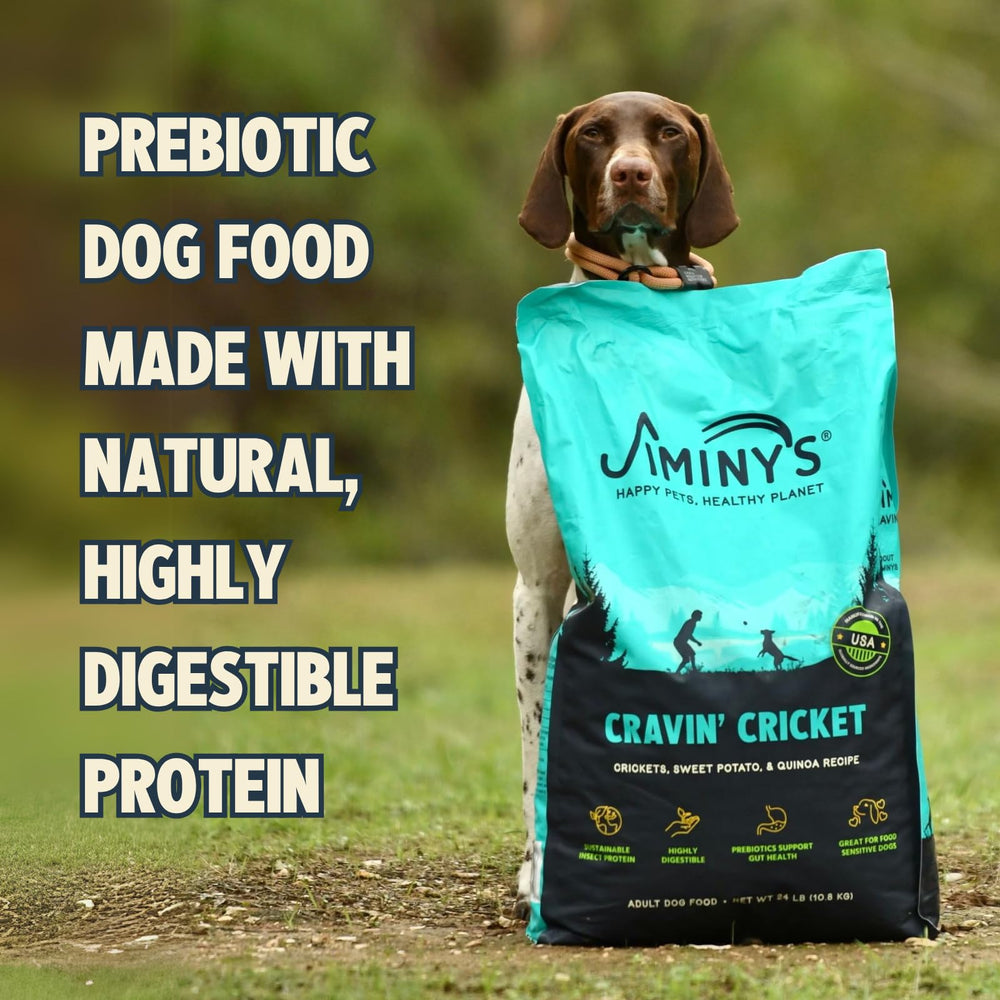 Jiminy's Cravin Cricket, opción hipoalergénica para dietas sensibles.