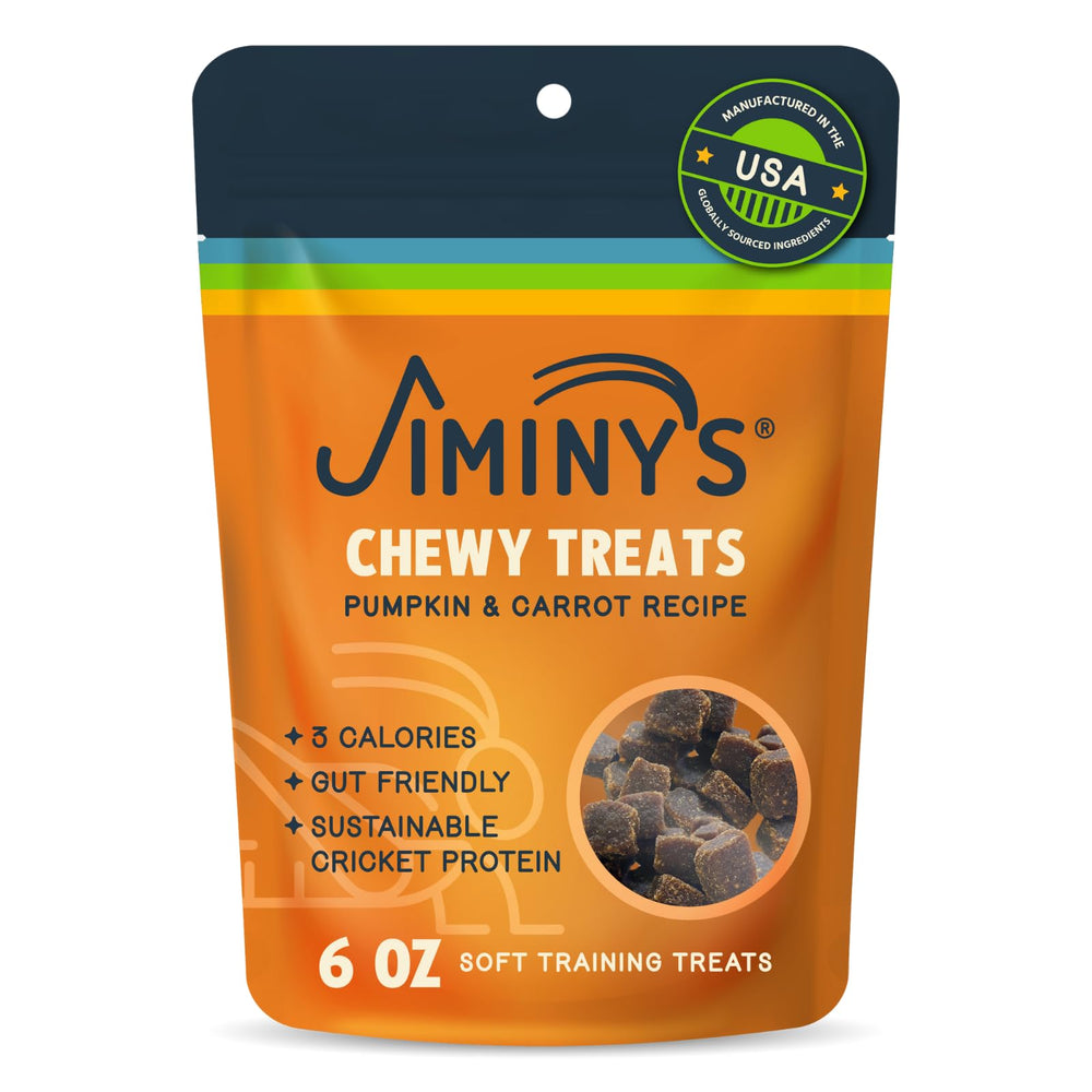 Jiminy's premio de entrenamiento para perros, empaque frontal.