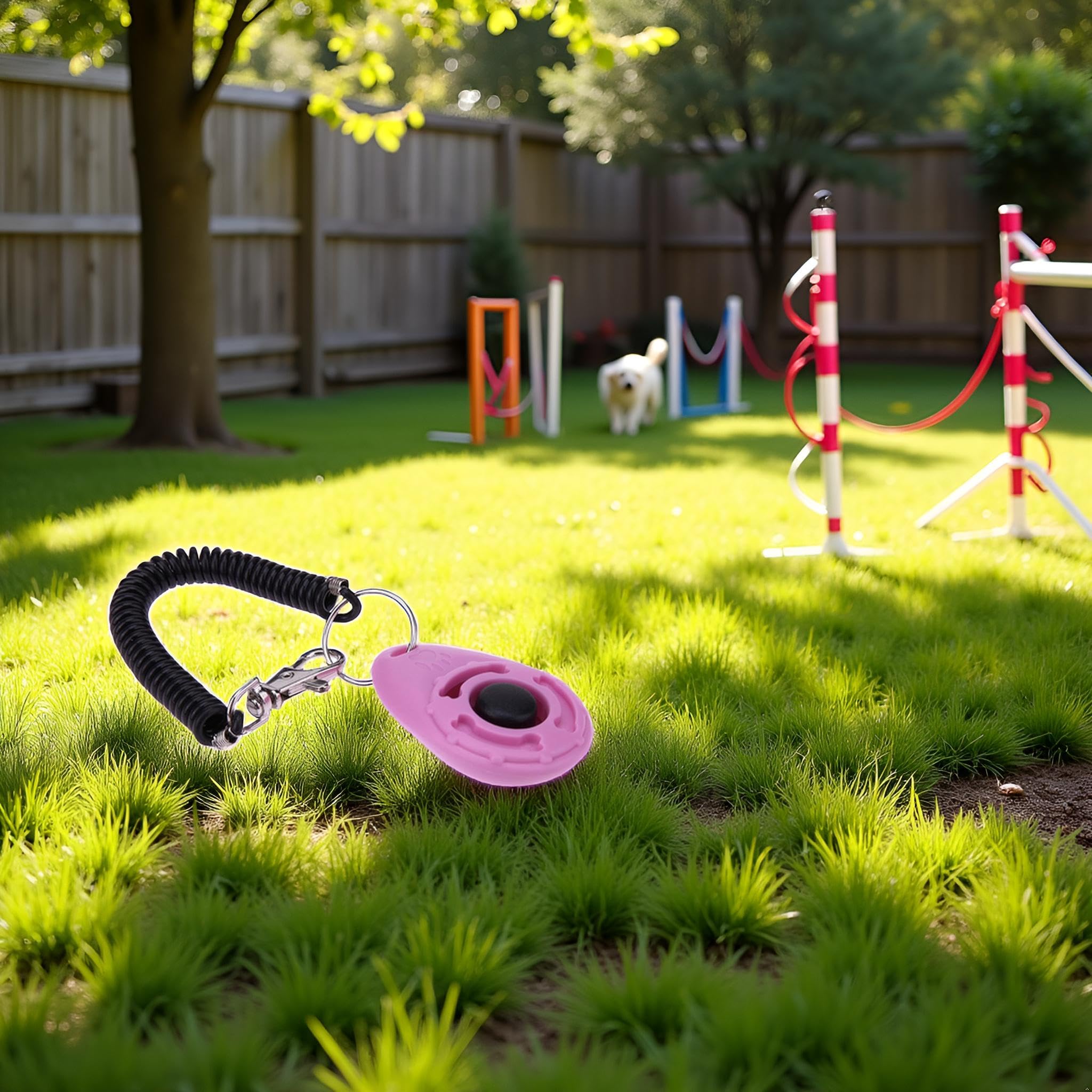 Clic Jinshining rosa, diseño ergonómico para agarre cómodo en sesiones largas.