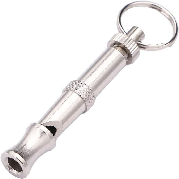 Jinshining Silbato ultrasónico ajustable para perros, mejora la atención durante el entrenamiento.