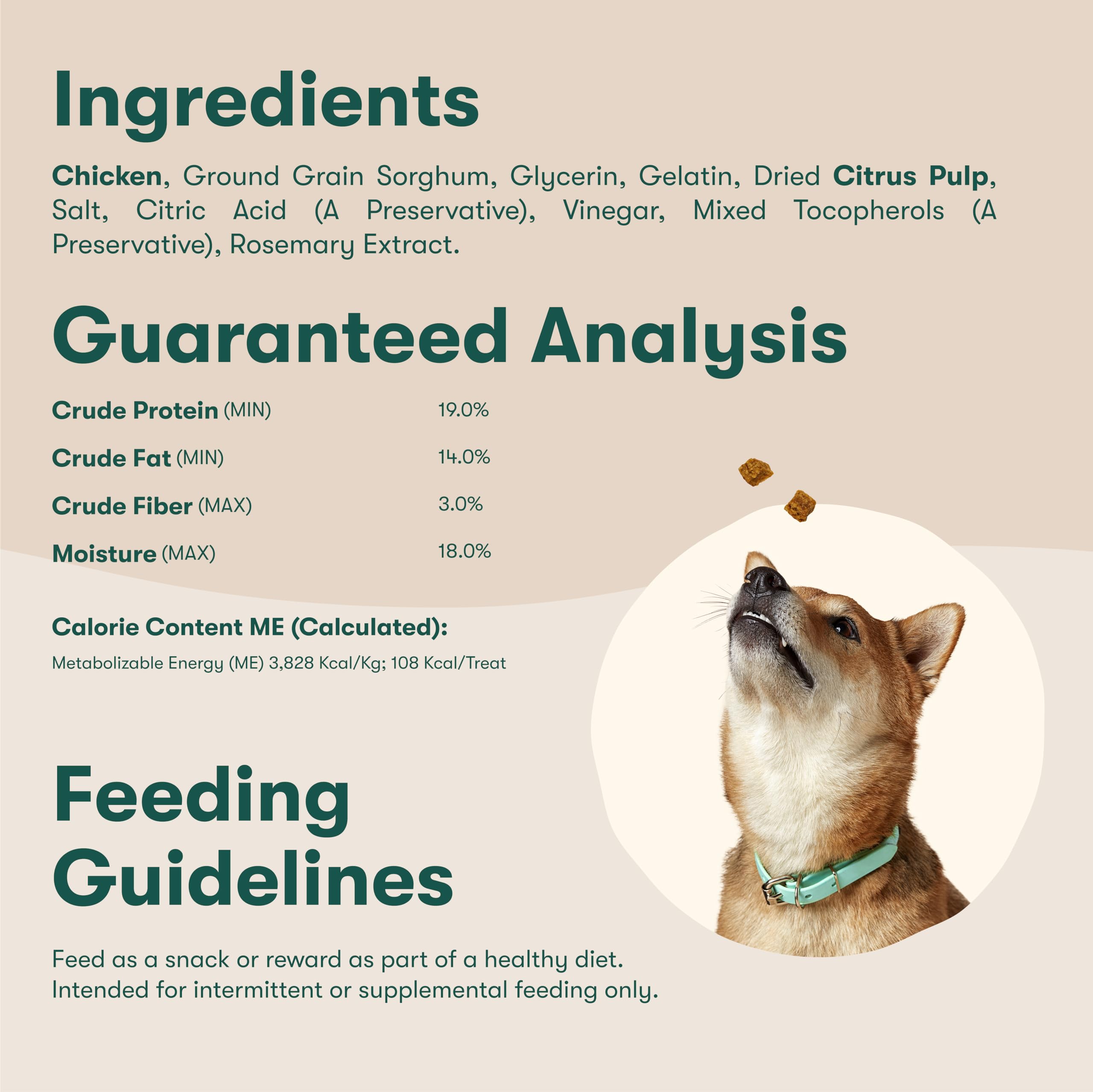 Golosinas Jinx en colaboración con Chris Evans para perros saludables.