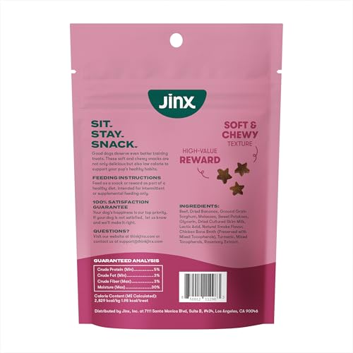 Jinx Empaque 6 unidades, snack práctico para entrenamiento.