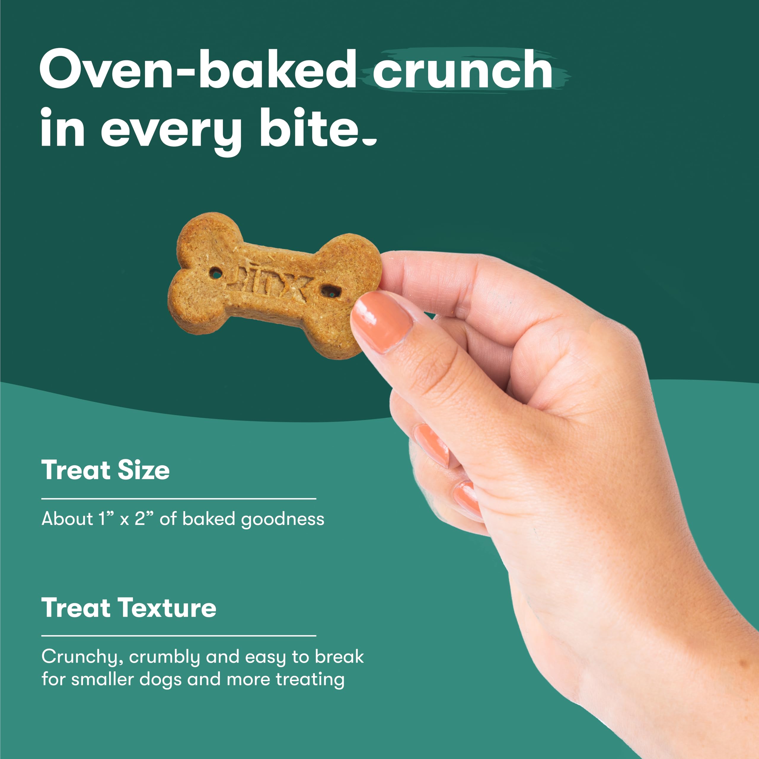 Galletas Jinx crujiente que estimula la masticación