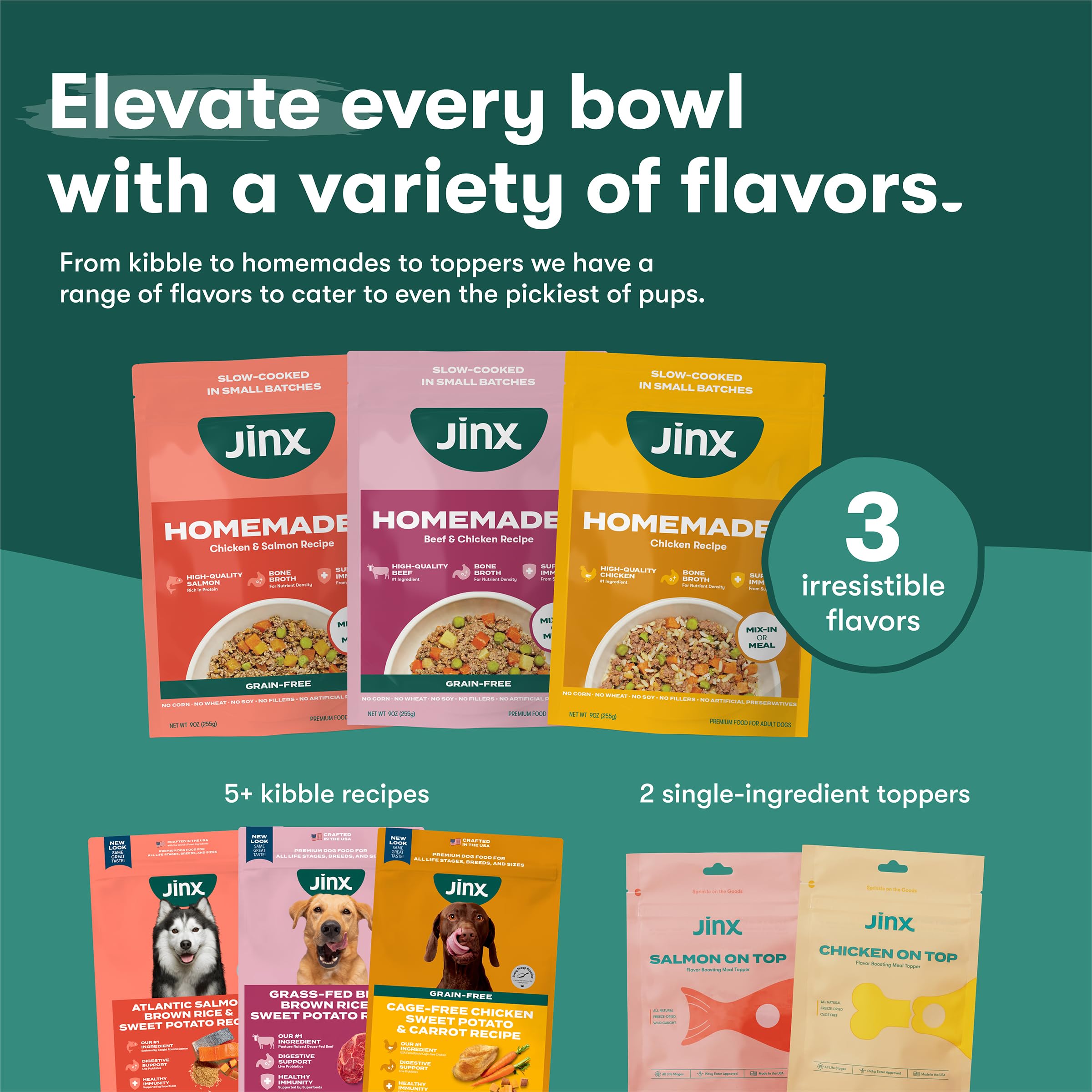 Jinx nutrición equilibrada para el día a día del perro.