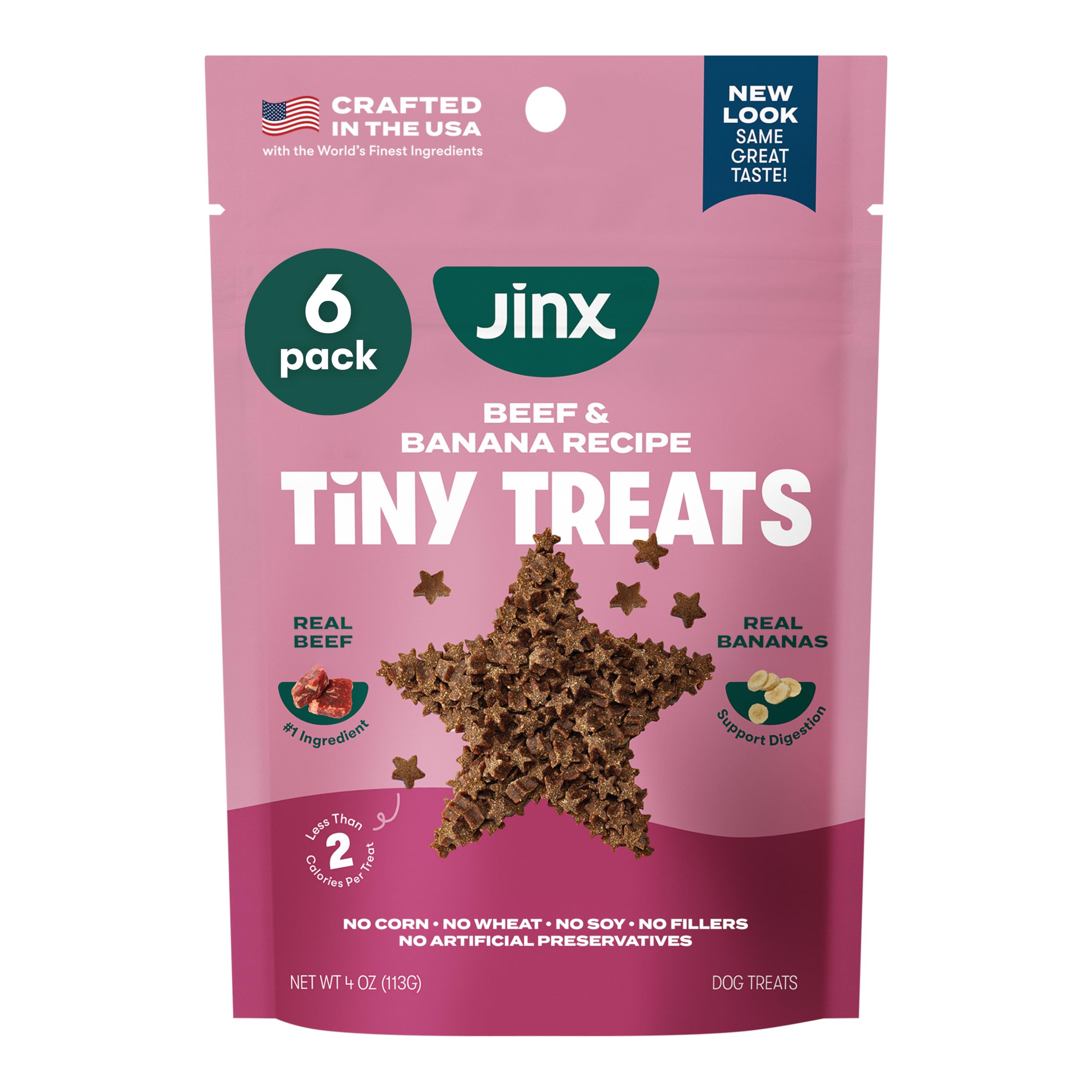 Jinx Premios de entrenamiento carne y banana, sabor ahumado para reforzar conductas.