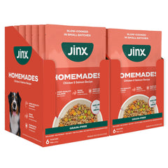 Jinx Acompañante Húmedo de Salmón para perros: servir en bol para una comida sabrosa