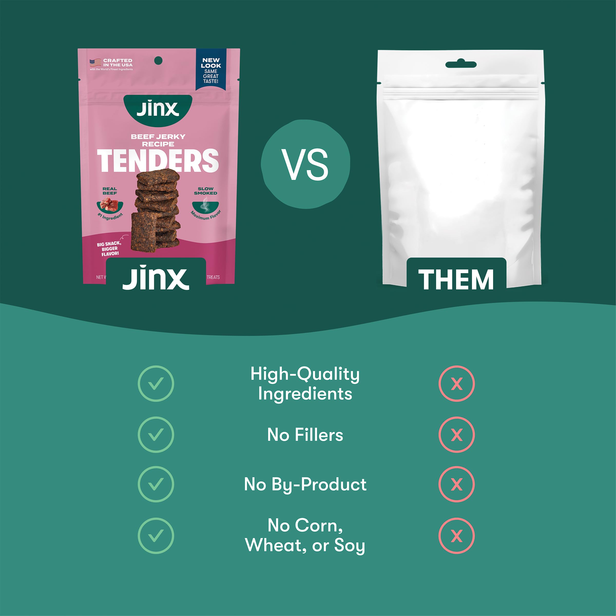 Sin rellenos en Jinx Tenders, snack para cualquier edad