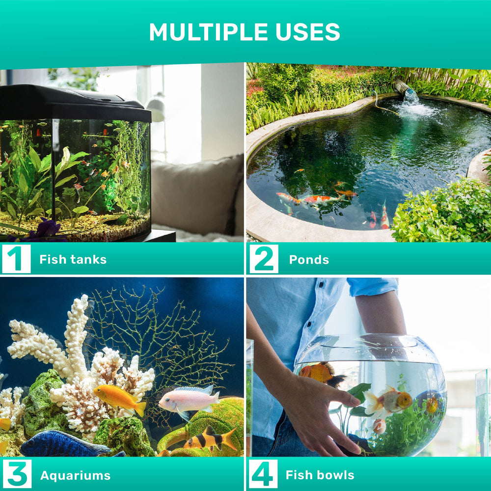 100 tiras de prueba para acuario para agua dulce y salada