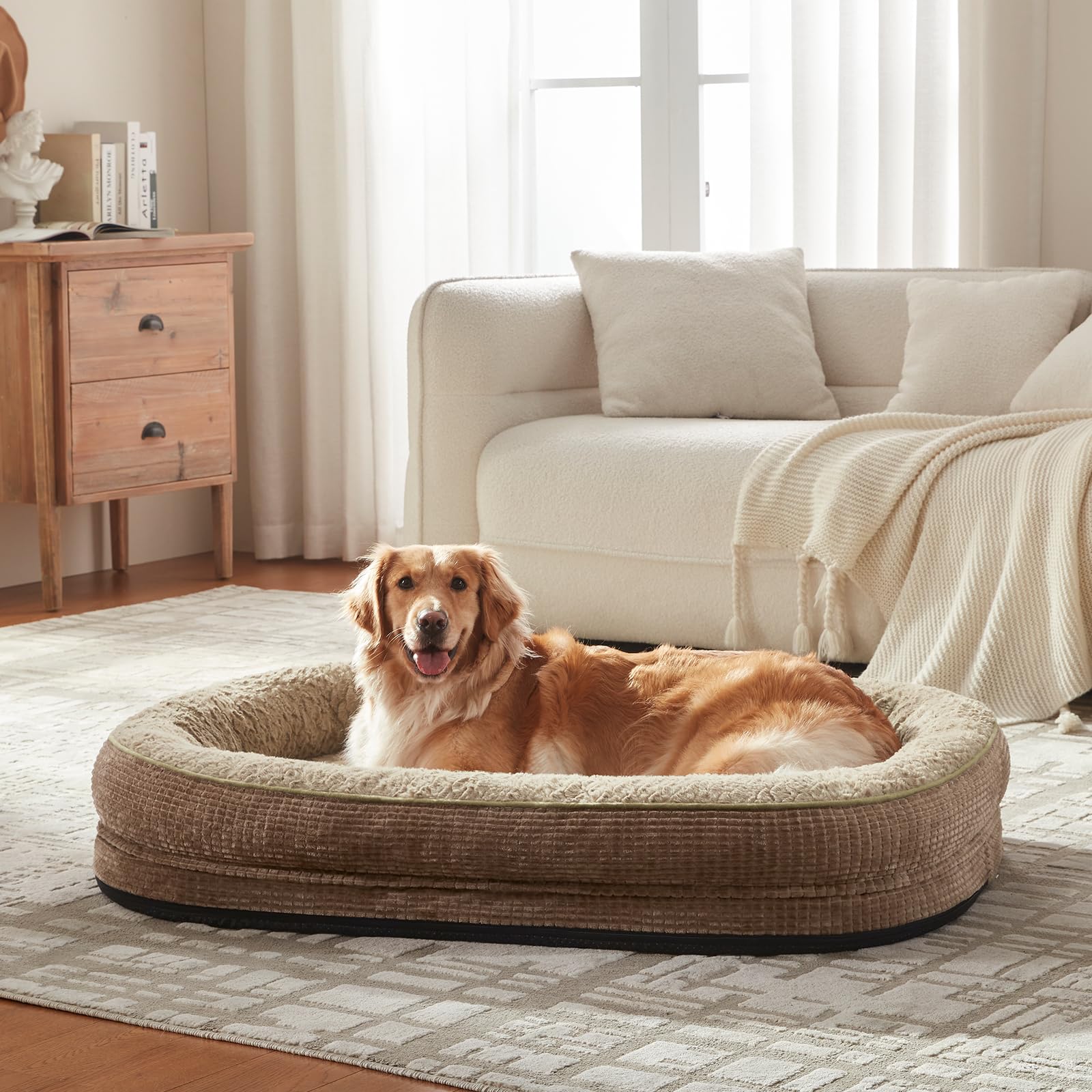 JOEJOY base antideslizante mantiene la cama estable sobre suelos duros.