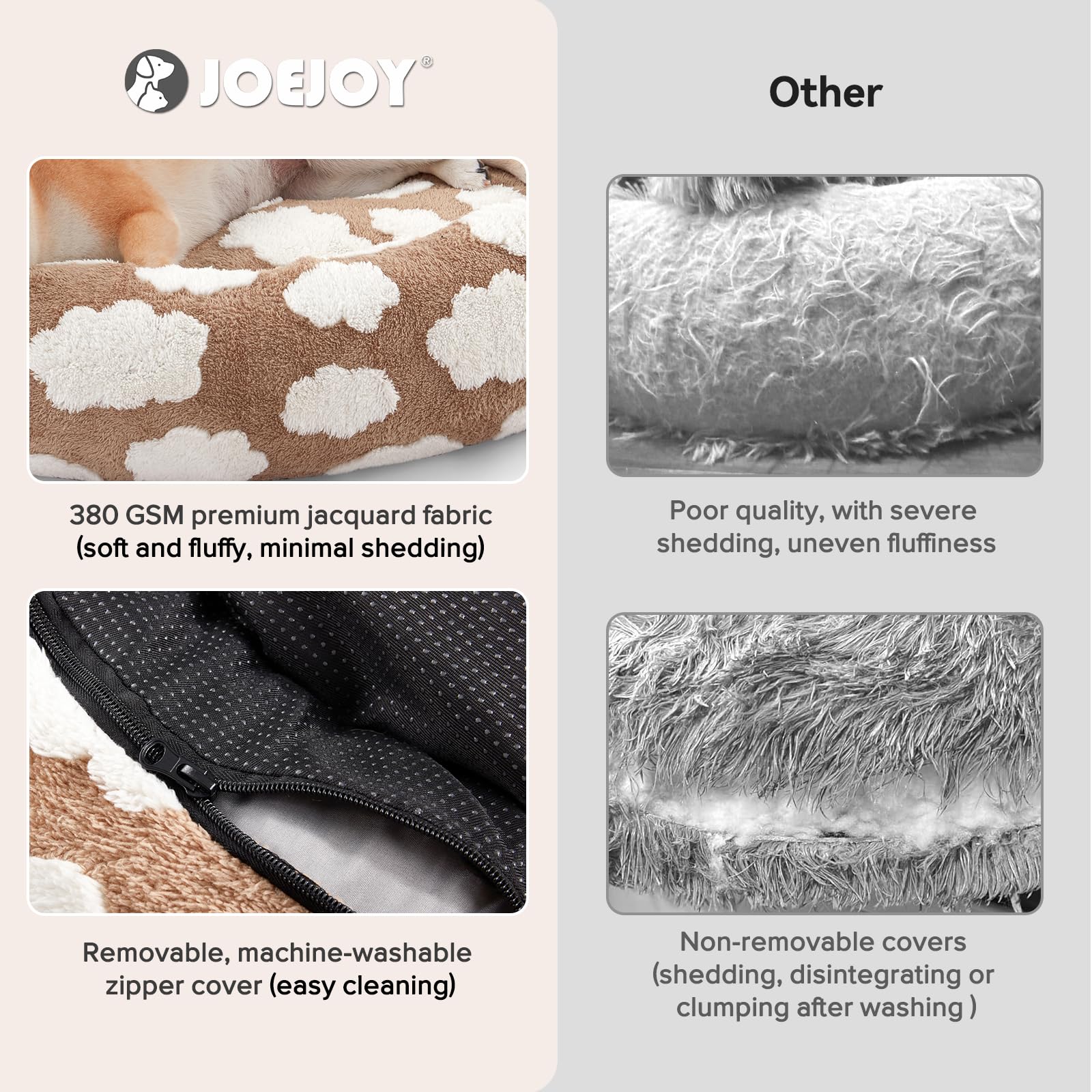 JOEJOY Donut tamaño mediano, ideal para perros medianos