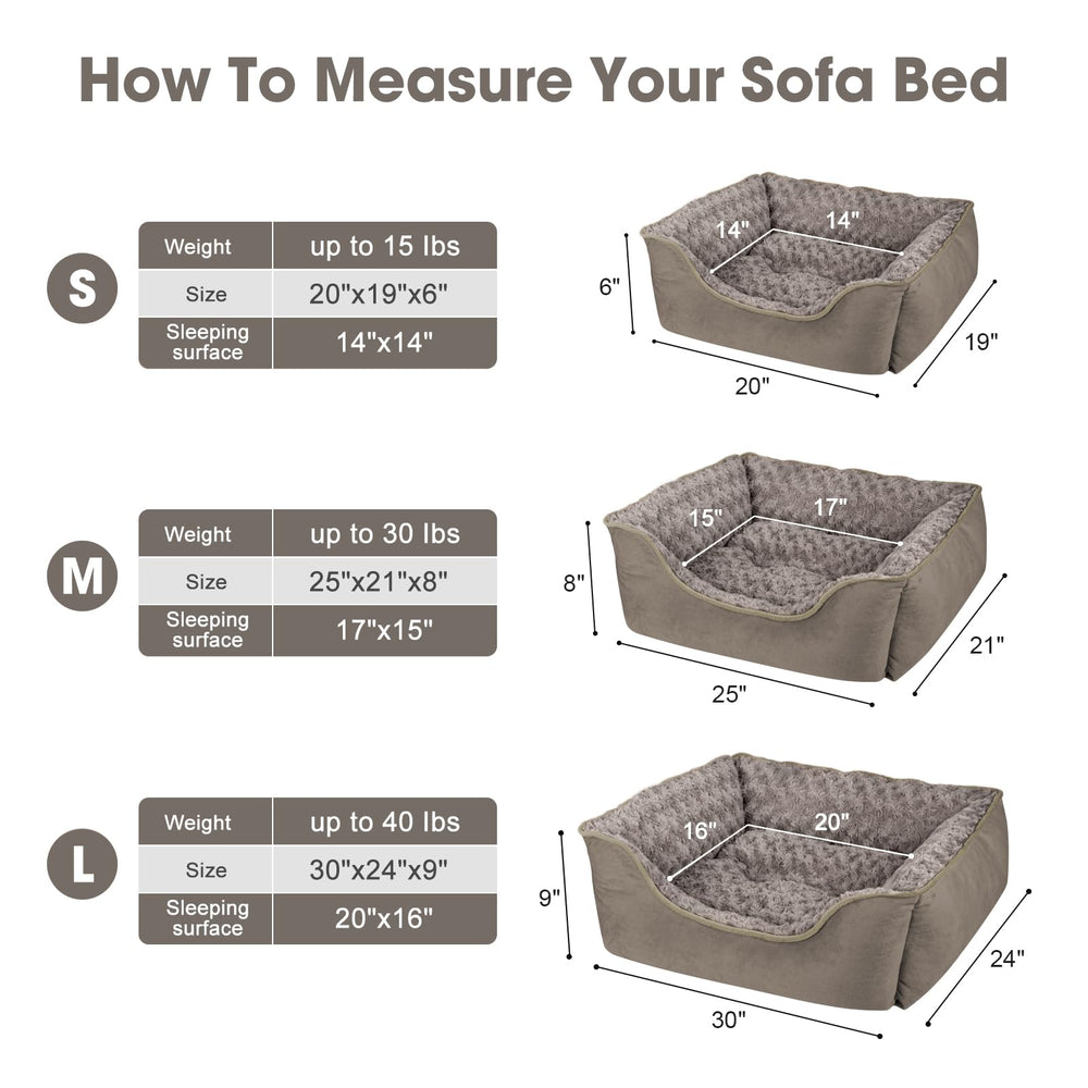 JOEJOY Cama perro rectangular, detalle base antideslizante y durabilidad en uso diario.