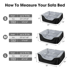 Joejoy Cama Perro Rectangular: base antideslizante en superficies lisas.