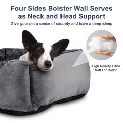 JOEJOY cama rectangular con base antideslizante para suelos resbaladizos.