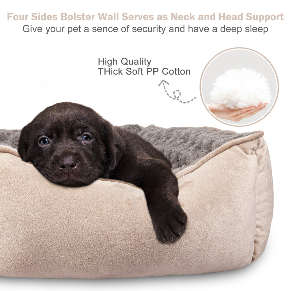 JOEJOY cama interior acolchada para perros, sensación suave y cálida.