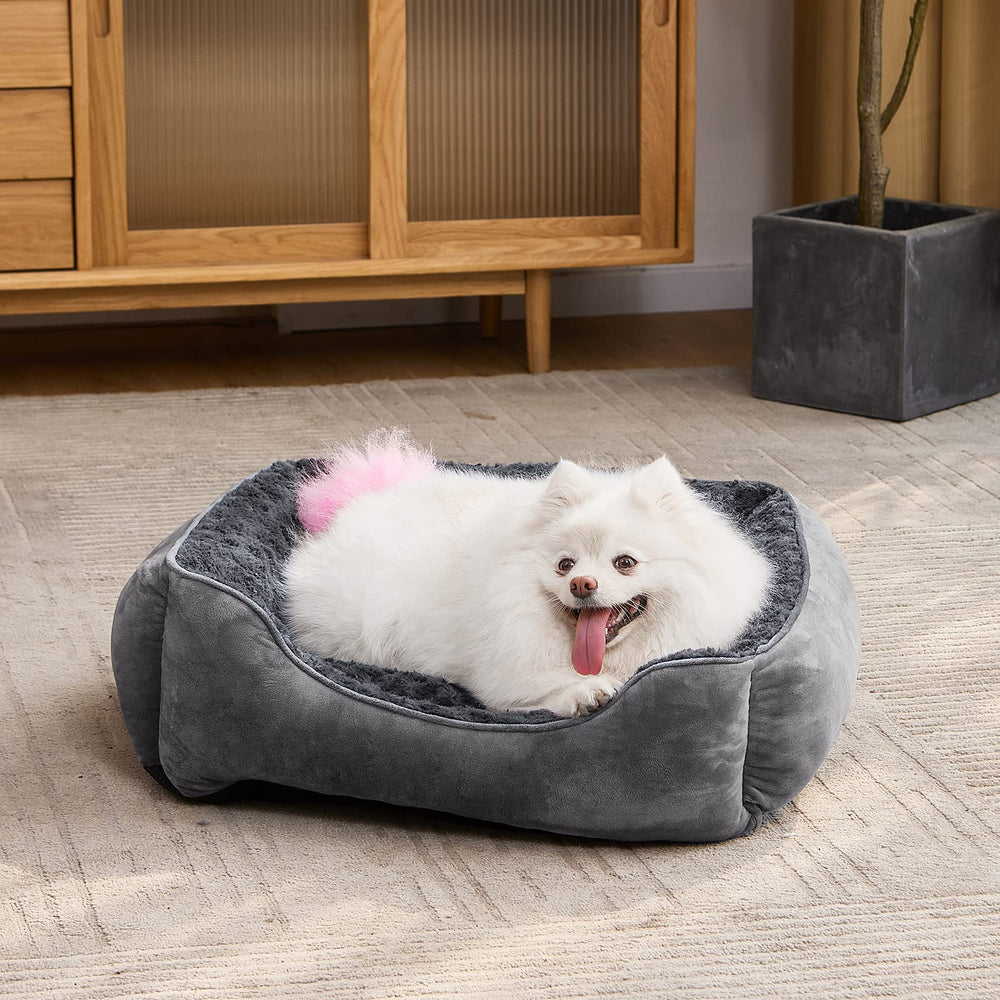 JOEJOY cama rectangular lavable a máquina para limpieza fácil.