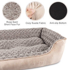 JOEJOY cama rectangular pequeña para perros pequeños, ideal para movilidad suave