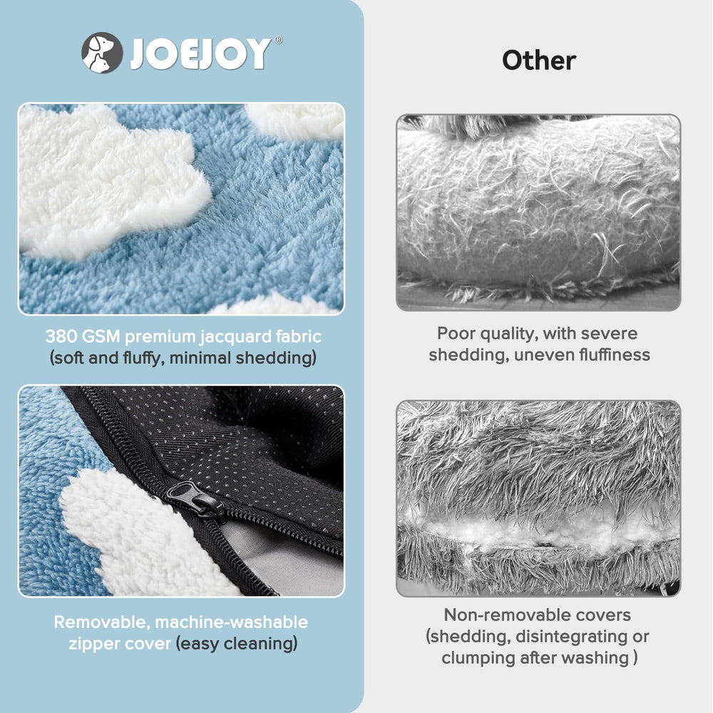 JOEJOY funda lavable para cama donut, fácil limpieza.