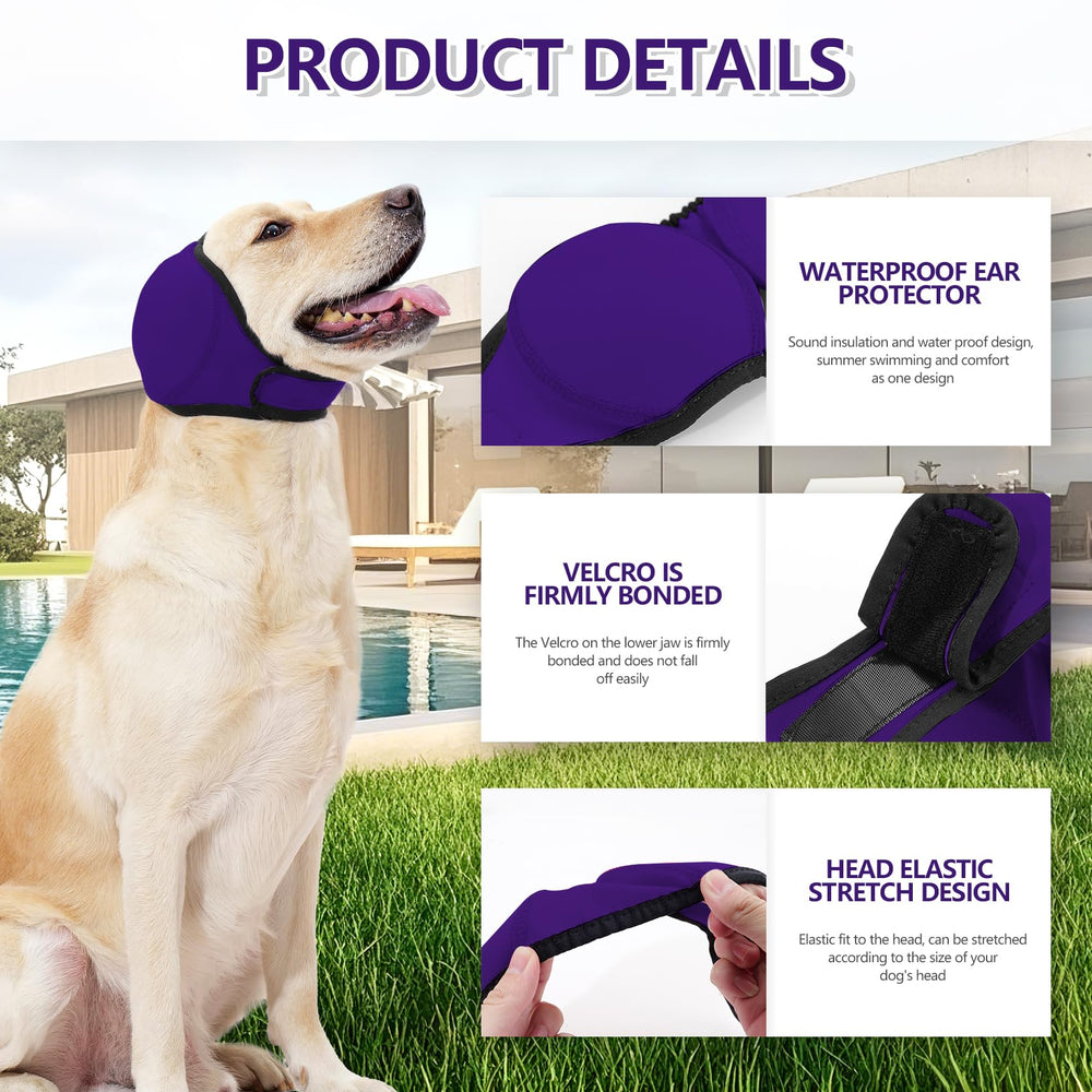 JOHNBOLIN orejeras-perro-elasticas-velcro para ajuste rapido.