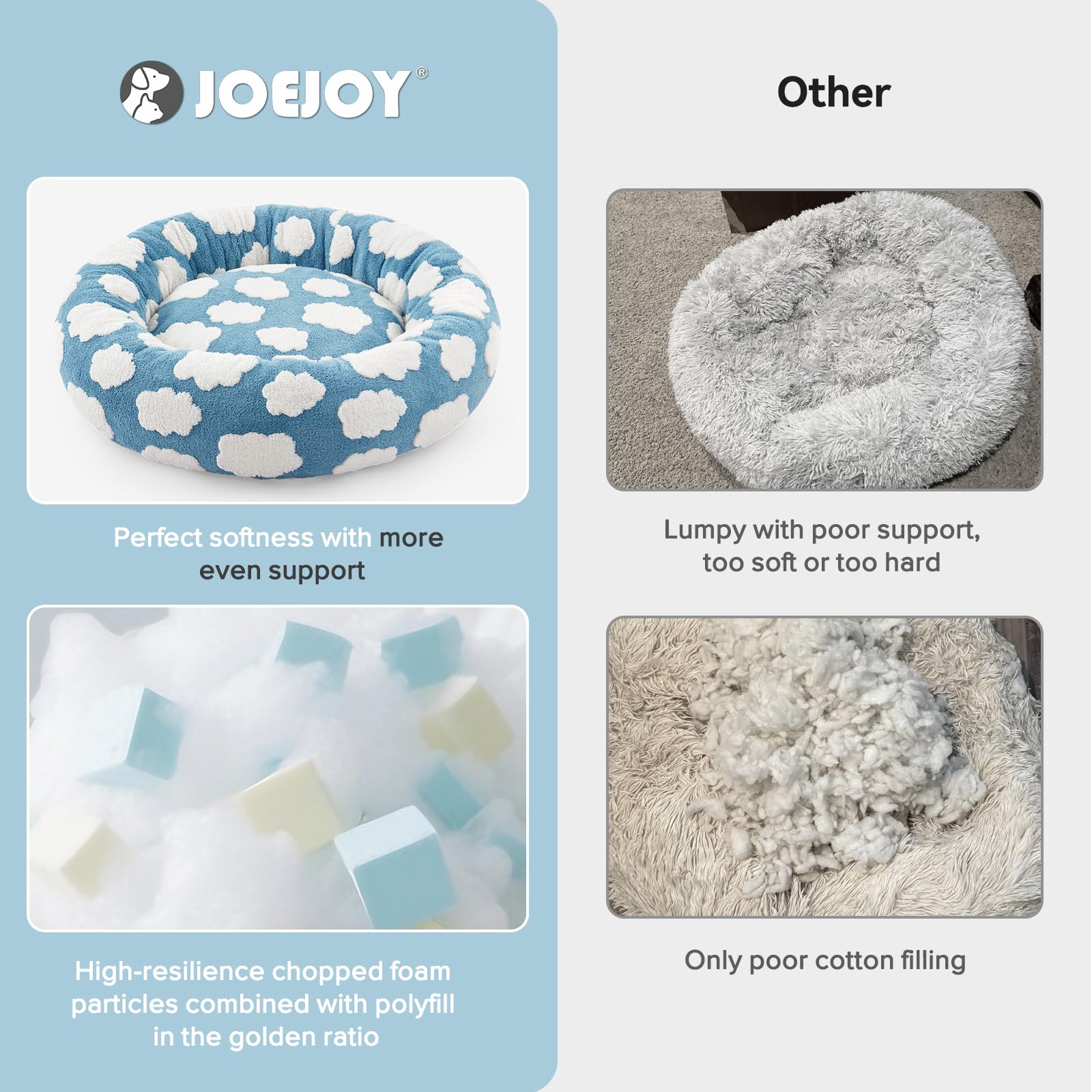 Cama para mascotas en tallas XS a XL de JOEJOY