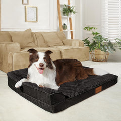 Cama Jolifield XL con diseño en-L para soporte de cabeza y cuello