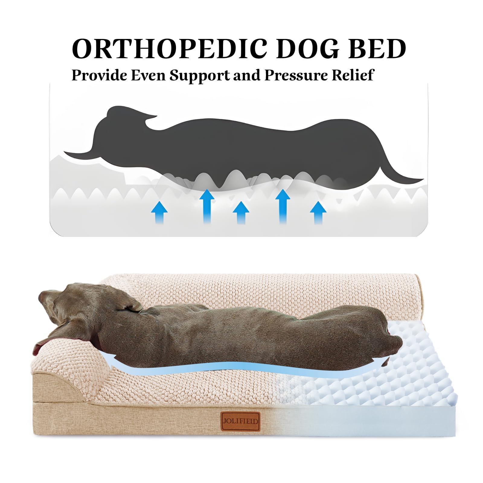 Cama Jolifield XL con forro impermeable de TPU para mayor protección