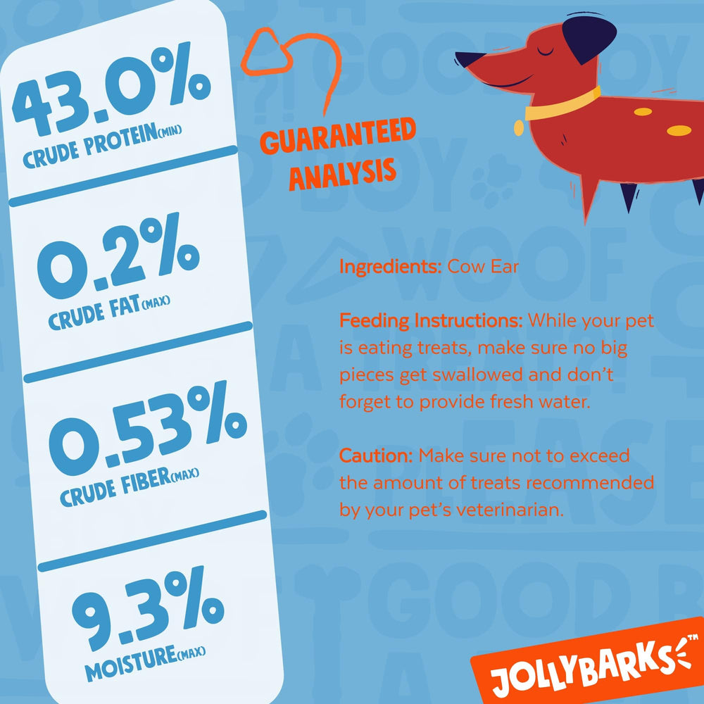 Orejas de vaca para perros pequeños y grandes, versátil snack.
