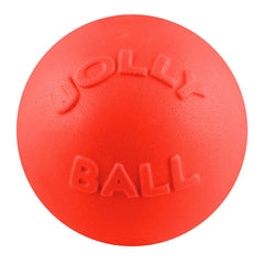 Bola Jolly Pets Bounce-n-Play de 8 pulgadas en naranja, ideal para jugar al aire libre.