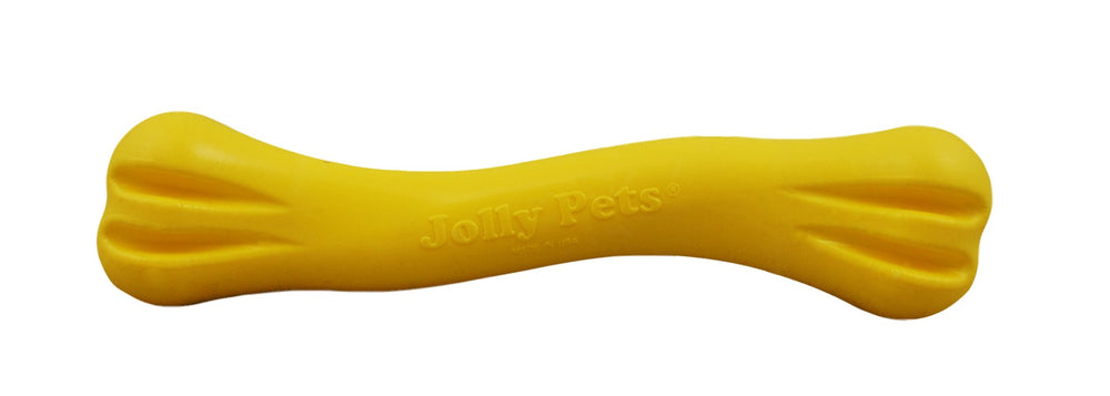 Jolly Pets Jolly Bone pequeño amarillo con agarre cómodo para jugar