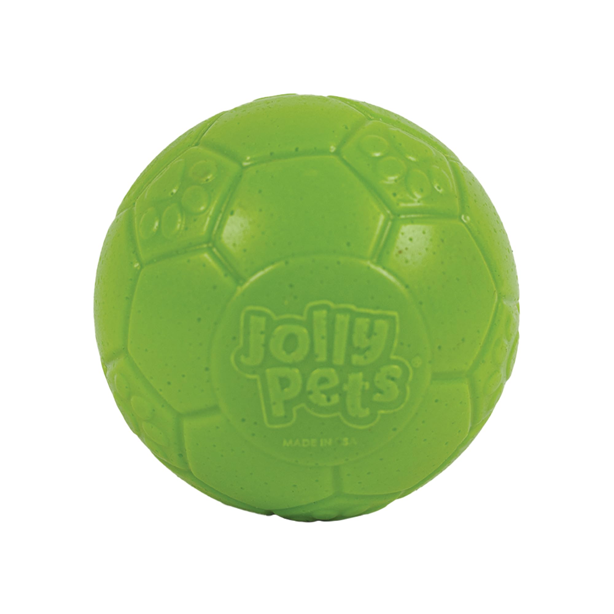 Bola Jolly Pets Mini Jolly Soccer Ball vista frontal, ideal para juego al aire libre.