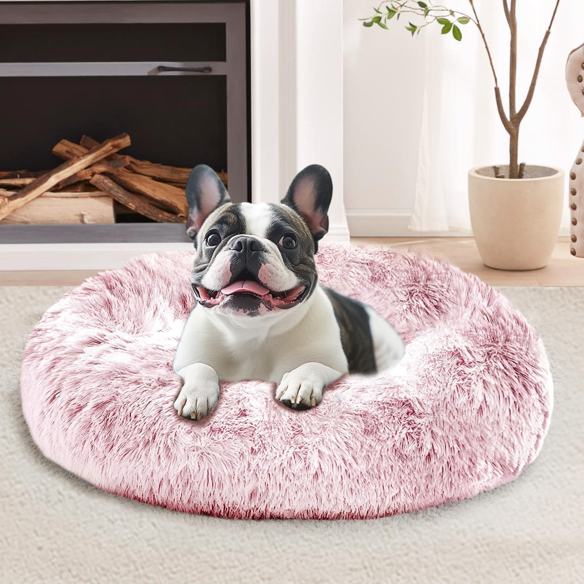 JOLLYVOGUE Cama donut 20 pulgadas para gatitos y cachorros, descanso cómodo.