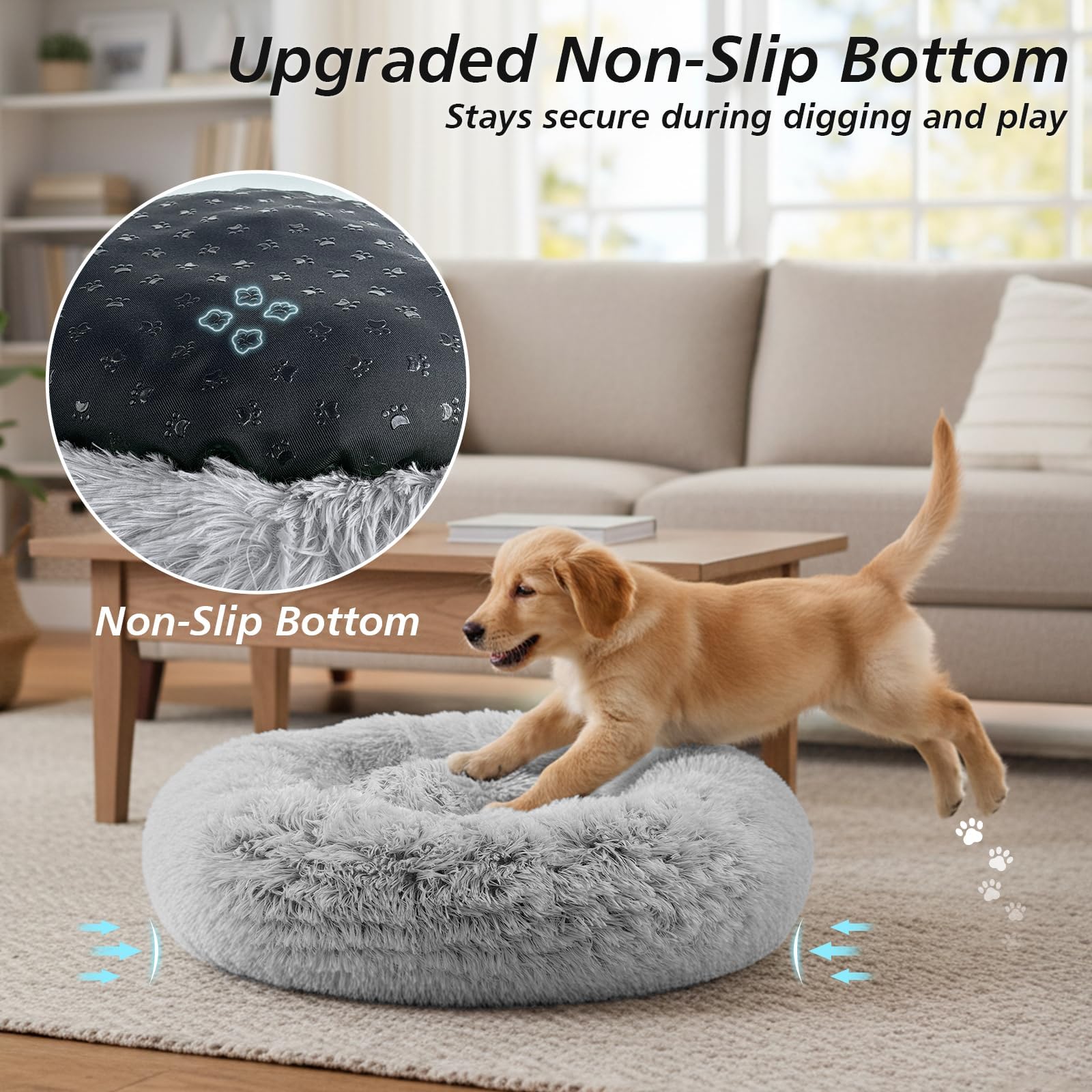 Cama lavable a máquina JOLLYVOGUE para limpieza rápida y sencilla