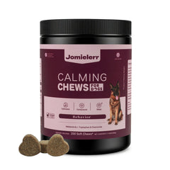 Jomielerr Calming Chews, bote-frente promueve tranquilidad diaria en perros