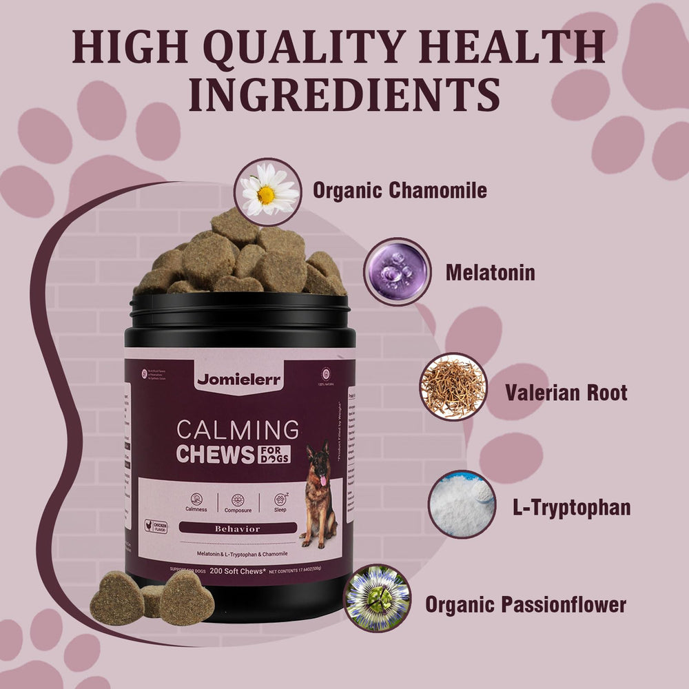 Jomielerr Calming Chews, dosis diaria, soporte constante para la rutina