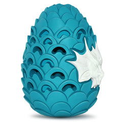 Jomilly Dragon Egg: juguete resistente para masticadores agresivos, promueve juego duradero.