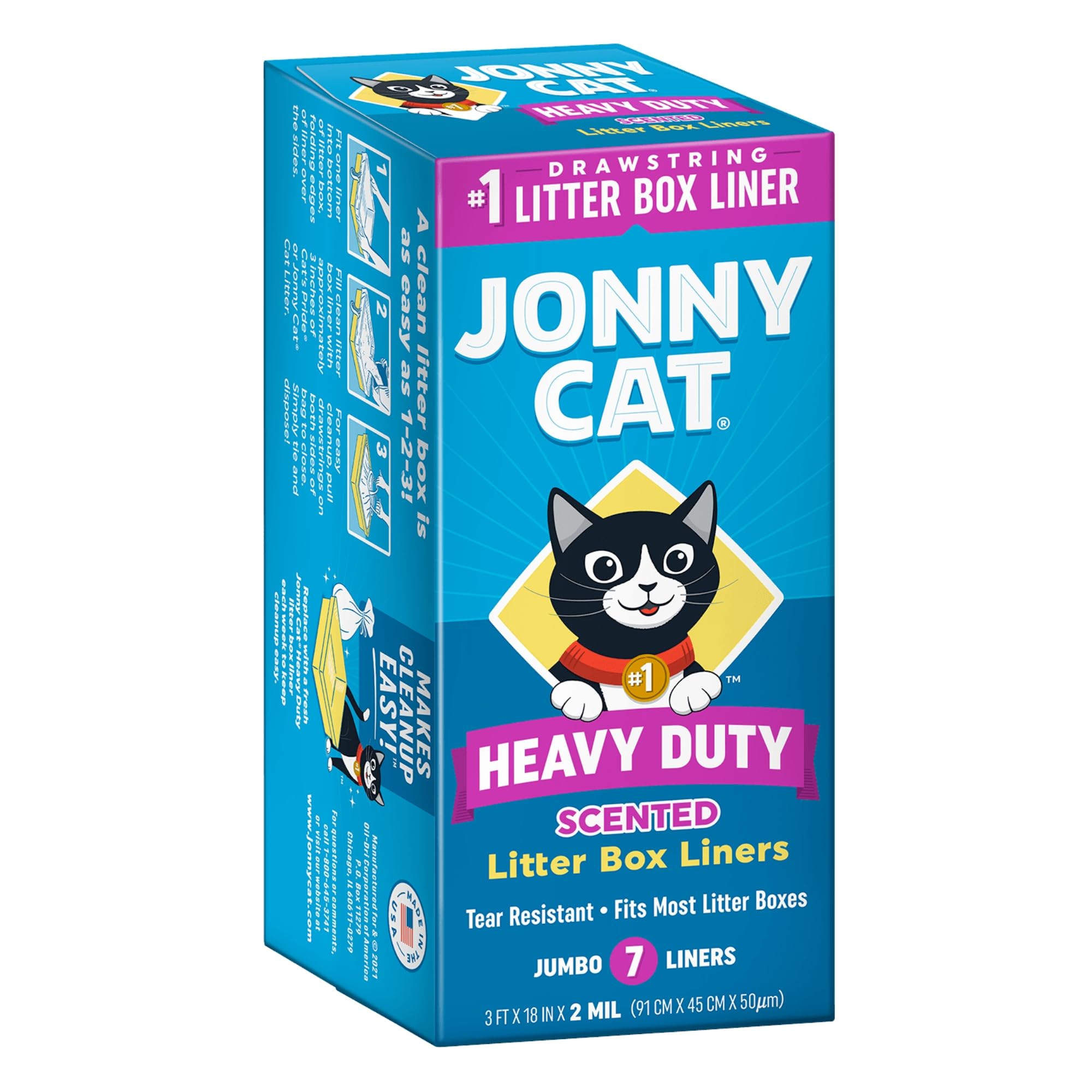 Jonny Cat: forro de caja de arena con fragancia fresca para menos olores