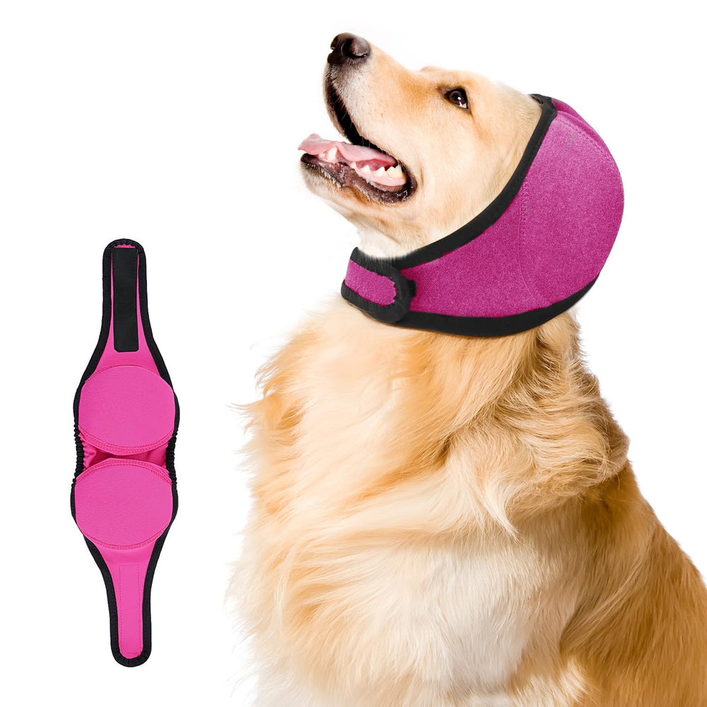 Jorme protector de orejas para perro, protección auditiva, color rosa, grande, ideal para ruidos.